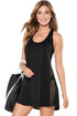 Sexy Black Mesh Side Racerback Coverup